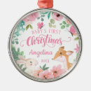 Search for woodland animals ornaments Baby's 1st christmas