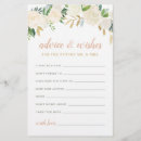 Recherche de floral wedding advice cards Bride