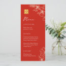 Search for chinese wedding menus Red and gold