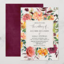 Search for autumn floral wedding invitations Modern elegant
