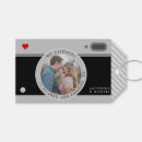 Search for funny wedding favour tags Black and white