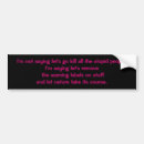 Search for stupidity bumper stickers Satire