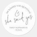 Search for he she stickers She said yes