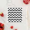Recherche de zig zag serviettes Noir et blanc