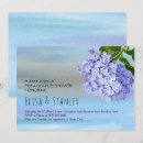 Recherche de blue hydrangea mariage invitations Violet