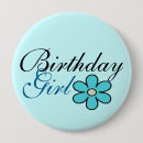Search for birthday girl buttons Blue