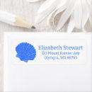 Search for simple blue return address labels Unique