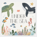 Search for life at sea stickers For kids