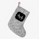 Search for black and silver christmas stockings Glitter