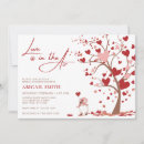 Search for love is in the air bridal shower invitations Sweetheart