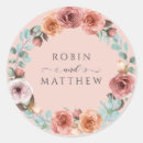 Search for blue pink wedding stickers Dusty rose