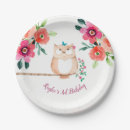 Recherche de hibou assiettes Anniversaire de hibou