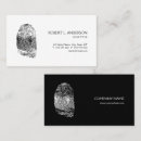 Search for fingerprint business cards Professional
