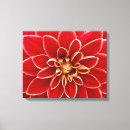 Search for dahlia canvas prints Red