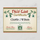 Search for santas nice list certificate Father christmas