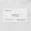 Recherche de début cartes visite Affaires