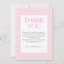 Search for gingham thank you cards Classic elegant