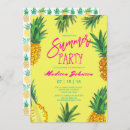 Search for yellow pineapple invitations Party
