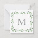 Search for leaf border note cards Green