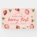 Search for berry first birthday party signs Summer
