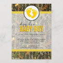 Search for camo baby boy shower invitations Feet