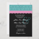 Search for monogram damask pink invitations Lace