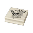 Search for skull rubber stamps Flowers