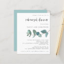 Search for turquoise rehearsal dinner invitations Modern