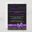 Search for purple and white graduation invitations Graduate