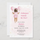 Search for sassy birthday invitations Girly feminine