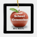 Search for red apple ornaments School
