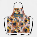 Search for sunflower design aprons Nature inspired