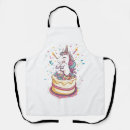 Search for unicorn birthday party aprons Rainbow