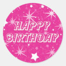 Search for fun cute happy birthday stickers Girly