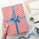 Search for red and white gingham wrapping paper Summer