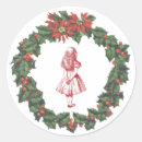 Recherche de houx de noël autocollants Rouge