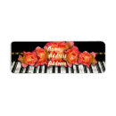 Search for music notes return address labels Piano