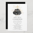 Search for vintage first communion invitations Gold