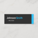 Search for piano player business cards Modern