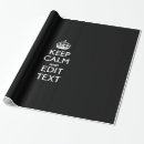 Search for keep calm wrapping paper Carry on