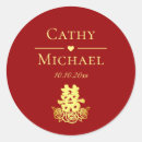 Search for red double happiness stickers Couple