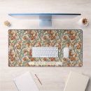 Recherche de fleur orange tapis souris Vert