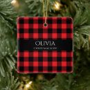 Search for red and black buffalo plaid ornaments Cute