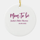 Search for baby shower ornaments Mom to be
