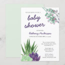Search for succulent plants baby shower invitations Succulents