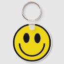Search for smilie face keychains Yellow
