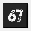 Recherche de numéro 6 magnets Mème internet 67