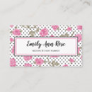 Recherche de fille florale cartes visite Fleurs