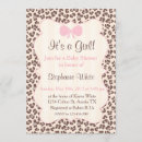 Search for pink leopard invitations Baby