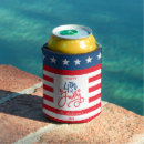 Search for red white blue can coolers Party